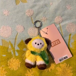 BT21 Chimmy💛Yellow Plush Keychain with Green Scarf